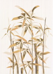 декор ретро бамбук 1 коричневый 25х35